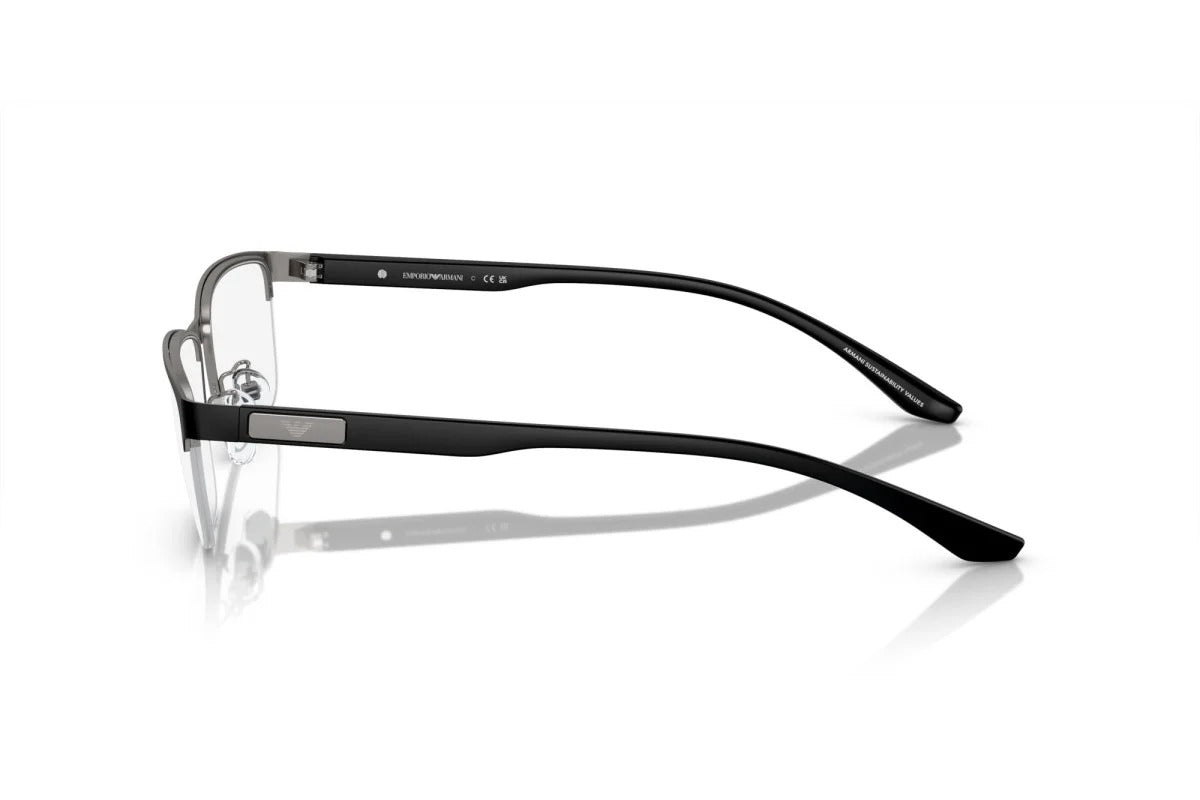 OCCHIALE DA VISTA UOMO | EMPORIO ARMANI EA 1147 - 3365 CANNA DI FUCILE OPACO/NERO - CALIBRO 57