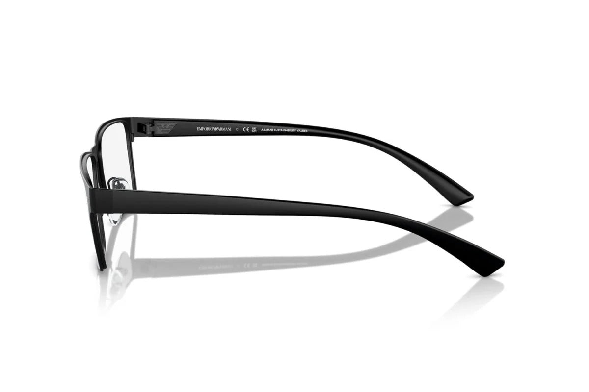 EMPORIO ARMANI - 3001 NERO OPACO | OCCHIALE DA VISTA UOMO - EA 1157 CALIBRO 53