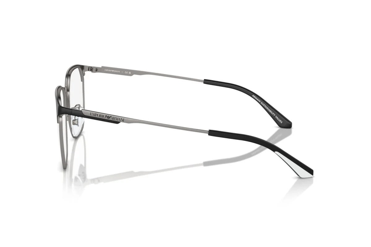 EMPORIO ARMANI - 3001 NERO OPACO/CANNA DI FUCILE | OCCHIALE DA VISTA UOMO - EA 1158D CALIBRO 54