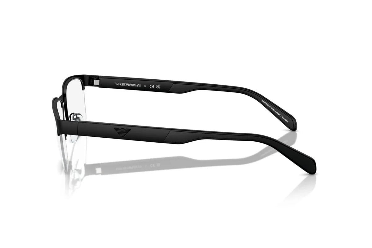 EMPORIO ARMANI - 3001 NERO OPACO | OCCHIALE DA VISTA UOMO - EA 1162 CALIBRO 54