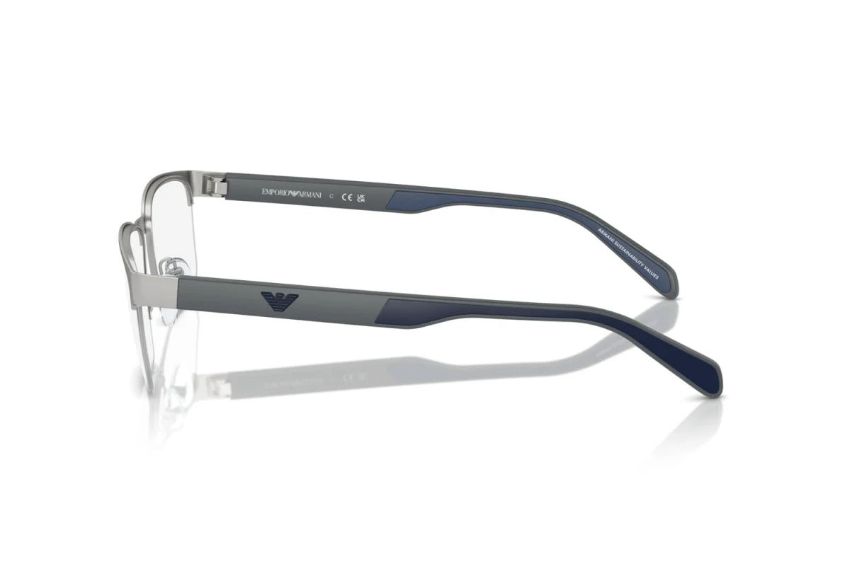 EMPORIO ARMANI - 3045 ARGENTO OPACO | OCCHIALE DA VISTA UOMO - EA 1162 CALIBRO 54