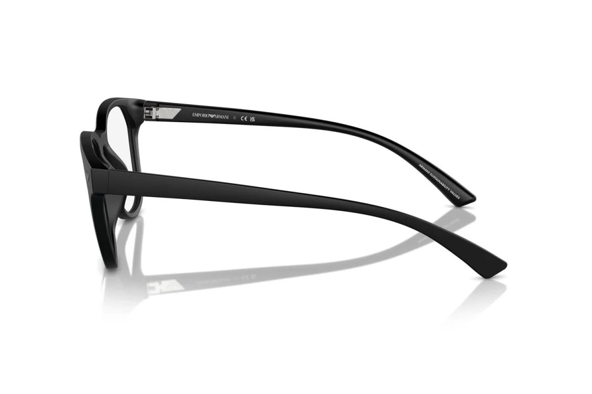 EMPORIO ARMANI - 5001 NERO OPACO | OCCHIALE DA VISTA UOMO - EA 3240U CALIBRO 52