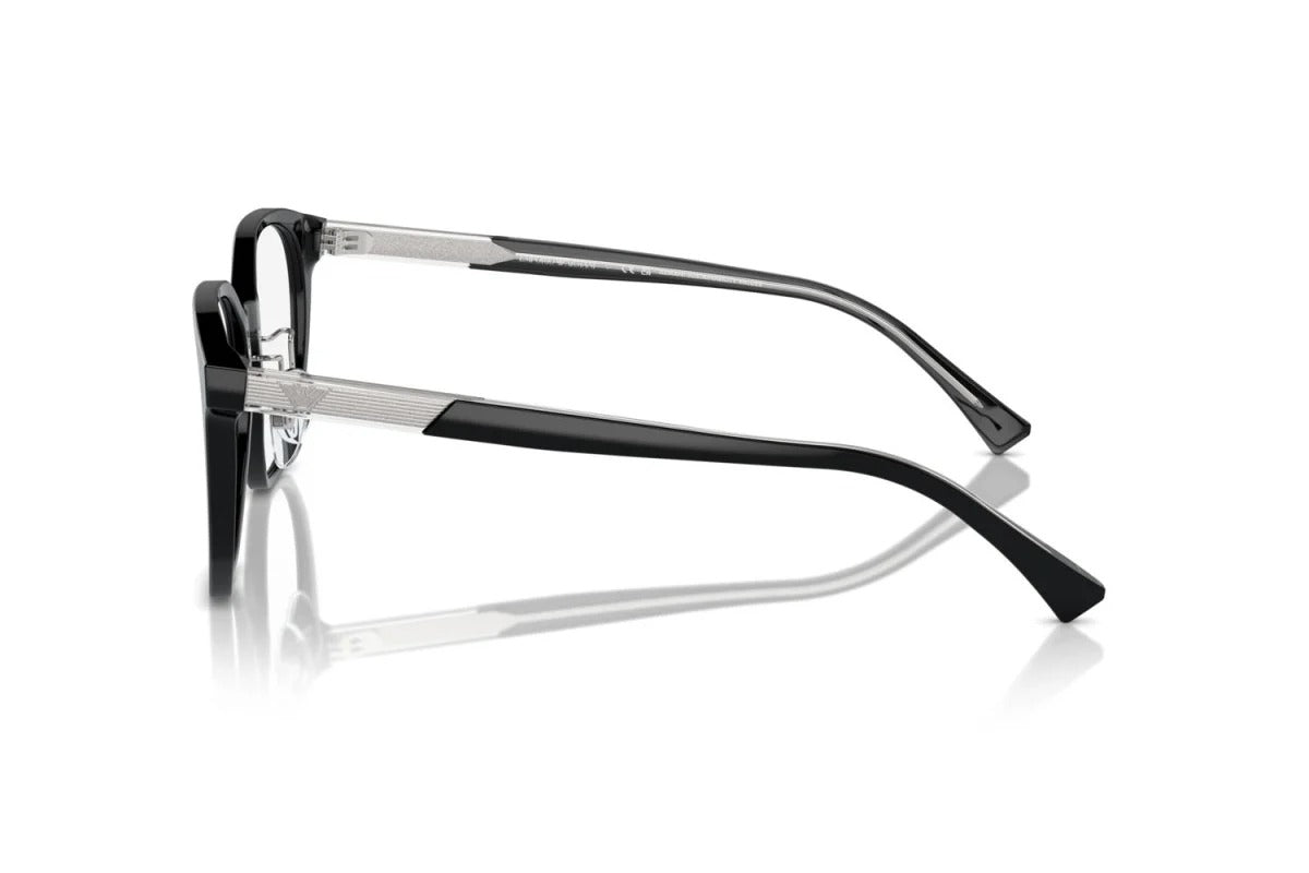 EMPORIO ARMANI - 5017 NERO LUCIDO | OCCHIALE DA VISTA UOMO - EA 3241D CALIBRO 52