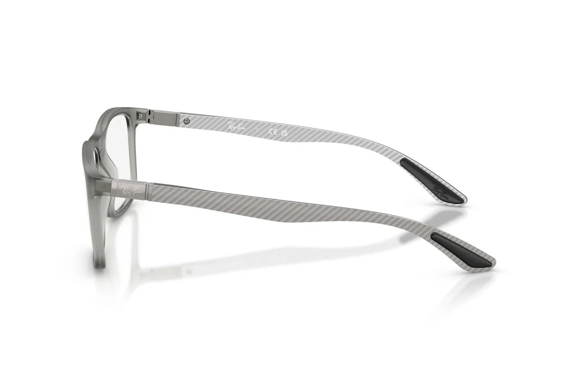 OCCHIALE DA VISTA UNISEX | RAY-BAN RX 8908 - 5244 GRIGIO TRASPARENTE OPACO - CALIBRO 53