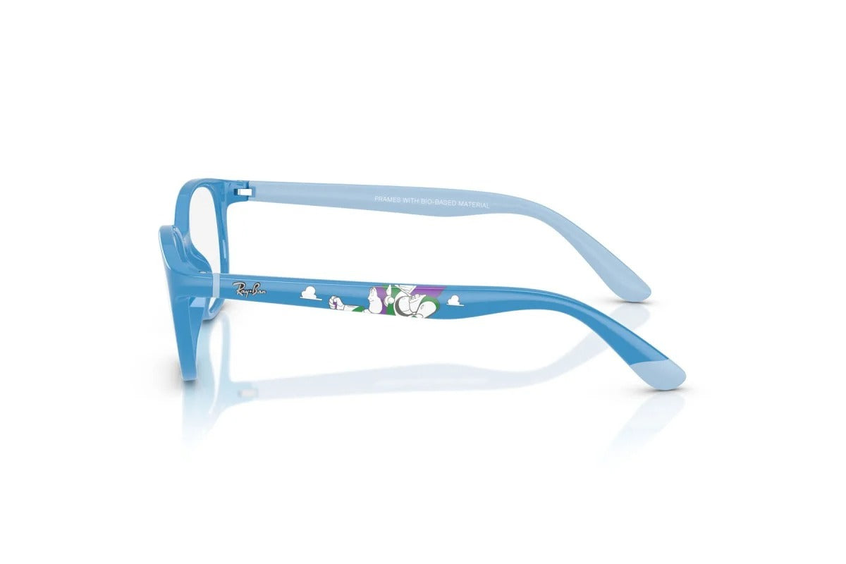 OCCHIALE DA VISTA BAMBINO UNISEX | RAY-BAN JUNIOR RY 1632 - 7509 AZZURRE E GOMMA AZZURRE - CALIBRO 46