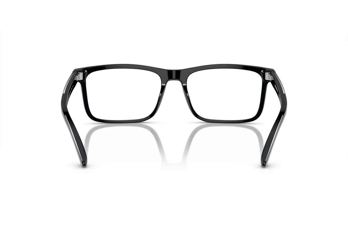 OCCHIALE DA VISTA UOMO | EMPORIO ARMANI EA 3227 - 6051 NERO LUCIDO/TOP CRISTALLO - CALIBRO 56