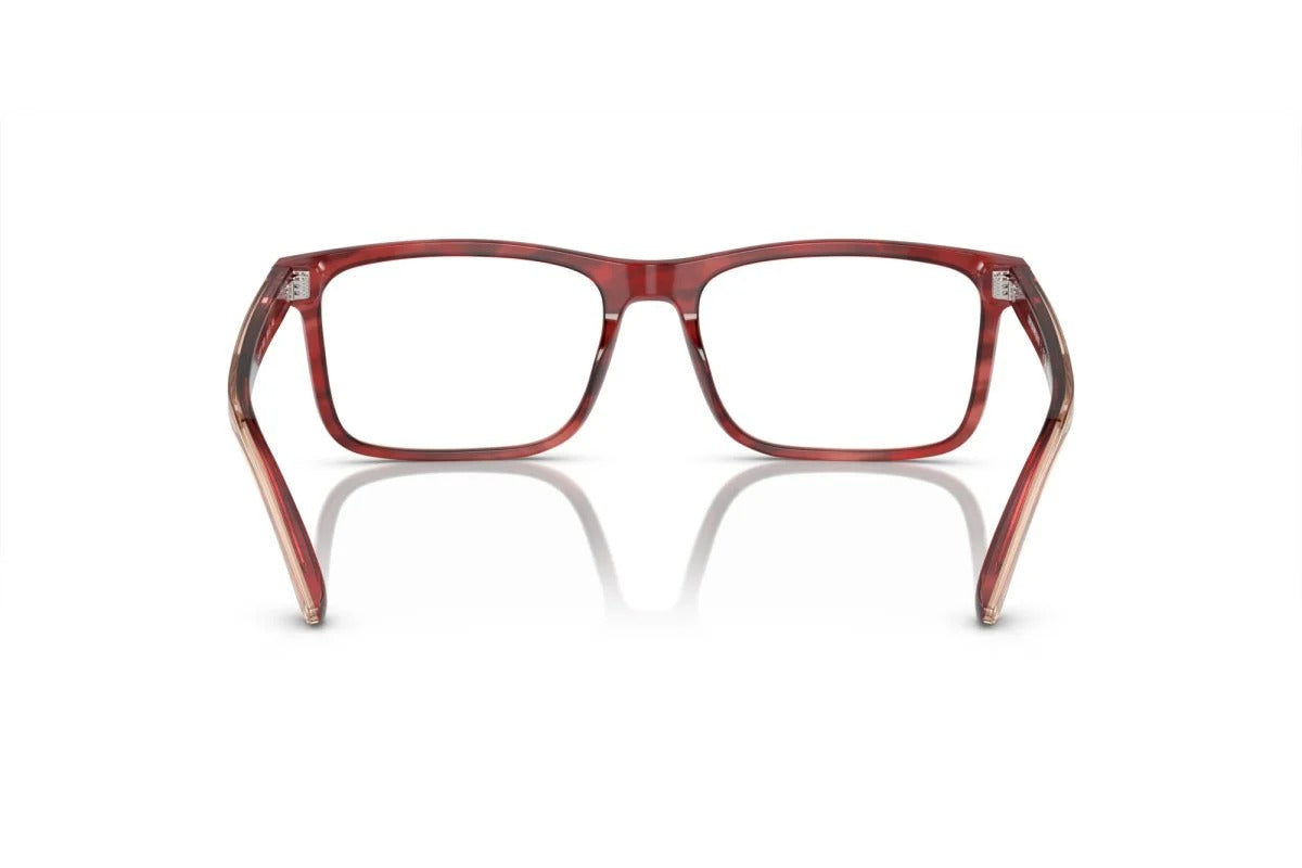 OCCHIALE DA VISTA UOMO | EMPORIO ARMANI EA 3227 - 6053 BORDEAUX LUCIDO/FUMÉ SUPERIORE - CALIBRO 56