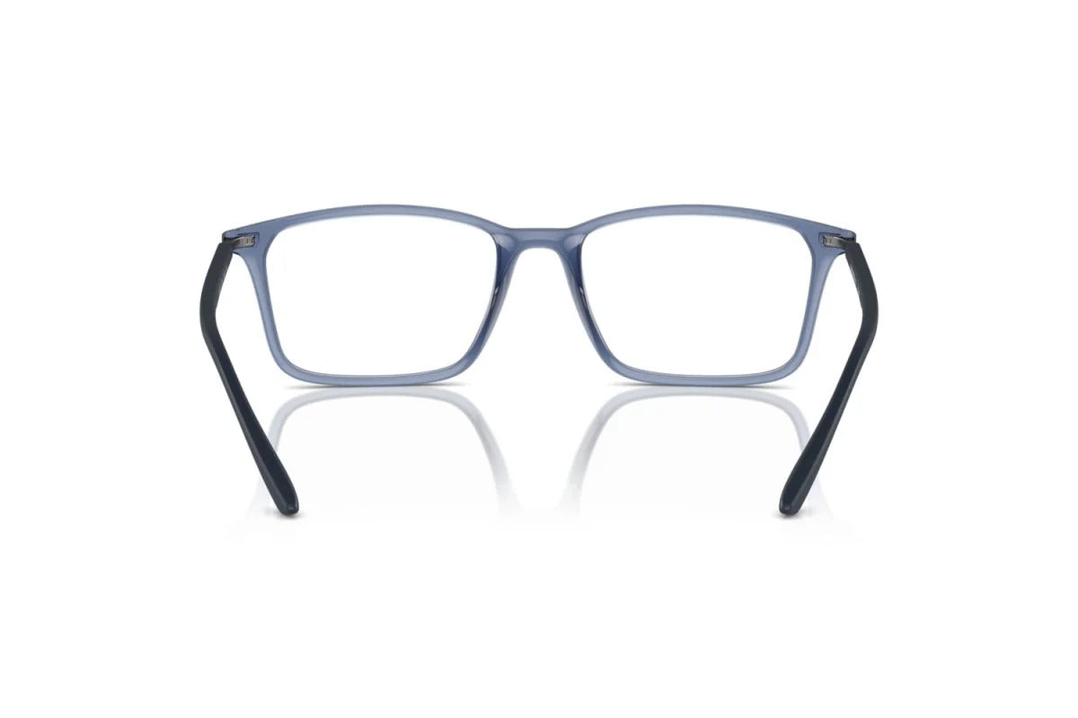 EMPORIO ARMANI - 6108 BLU TRASPARENTE LUCIDO | OCCHIALE DA VISTA UOMO - EA 3237 CALIBRO 53