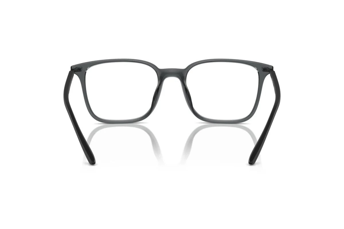 EMPORIO ARMANI - 6106 NERO TRASPARENTE LUCIDO | OCCHIALE DA VISTA UOMO - EA 3242U CALIBRO 54
