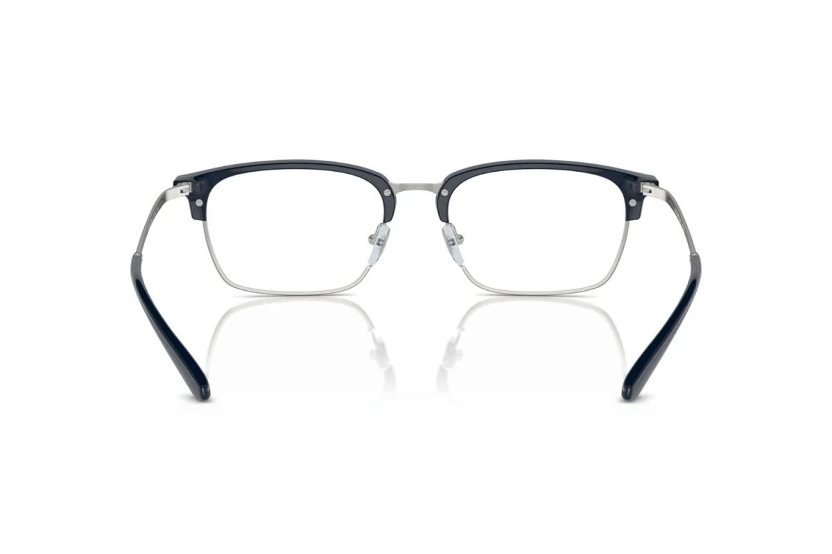 EMPORIO ARMANI - 3045 BLU LUCIDO/ARGENTO OPACO | OCCHIALE DA VISTA UOMO - EA 3243 CALIBRO 53