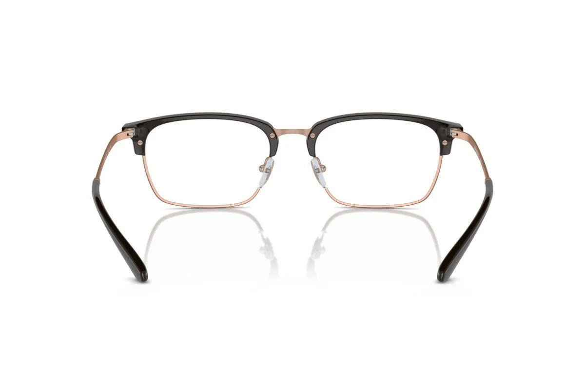 EMPORIO ARMANI - 3201 MARRONE LUCIDO/ORO ROSA OPACO | OCCHIALE DA VISTA UOMO - EA 3243 CALIBRO 55