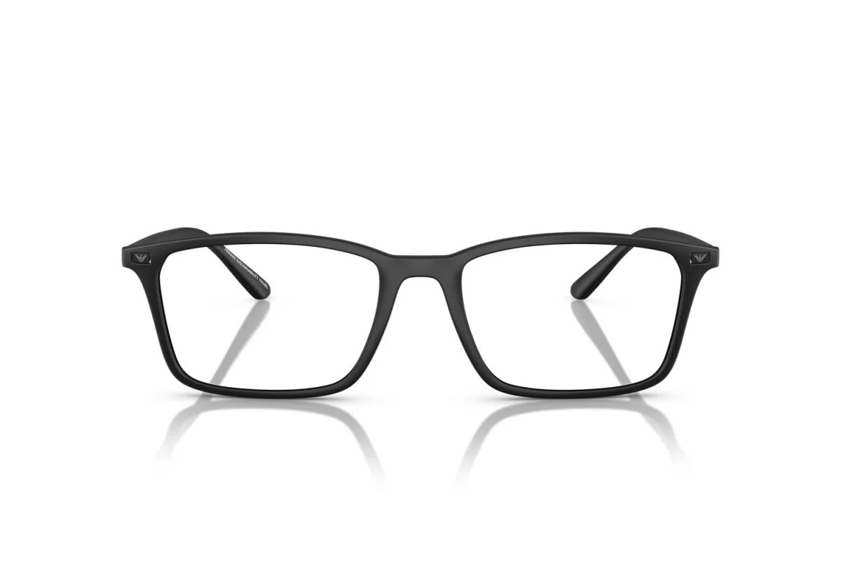 EMPORIO ARMANI - 5001 NERO OPACO | OCCHIALE DA VISTA UOMO - EA 3237 CALIBRO 55