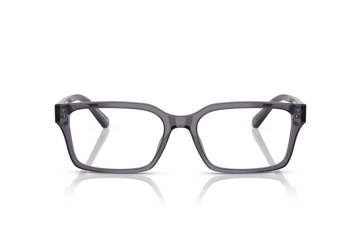 EMPORIO ARMANI - 6106 GRIGIO SCURO TRASPARENTE | OCCHIALE DA VISTA UOMO - EA 3244 CALIBRO 55