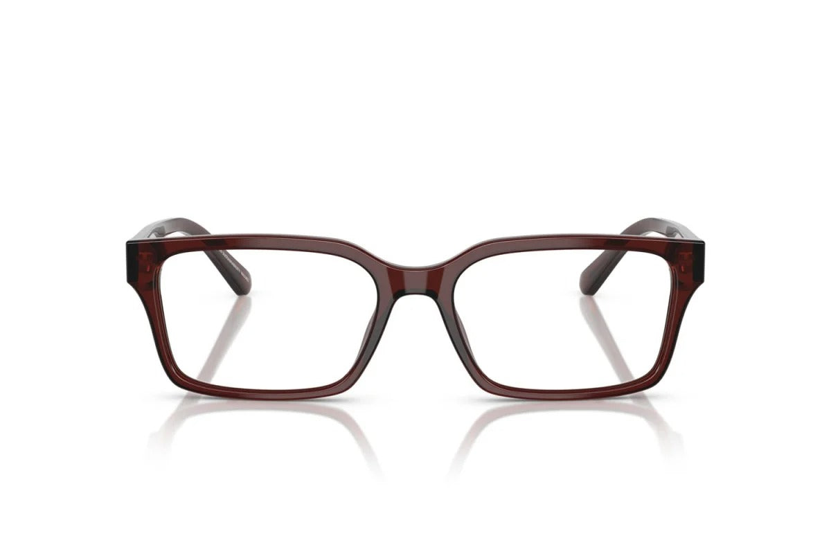 EMPORIO ARMANI - 6174 MARRONE TRASPARENTE | OCCHIALE DA VISTA UOMO - EA 3244 CALIBRO 55