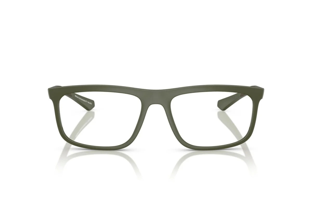 EMPORIO ARMANI - 6184 VERDE OPACO | OCCHIALE DA VISTA UOMO - EA 3246 CALIBRO 53