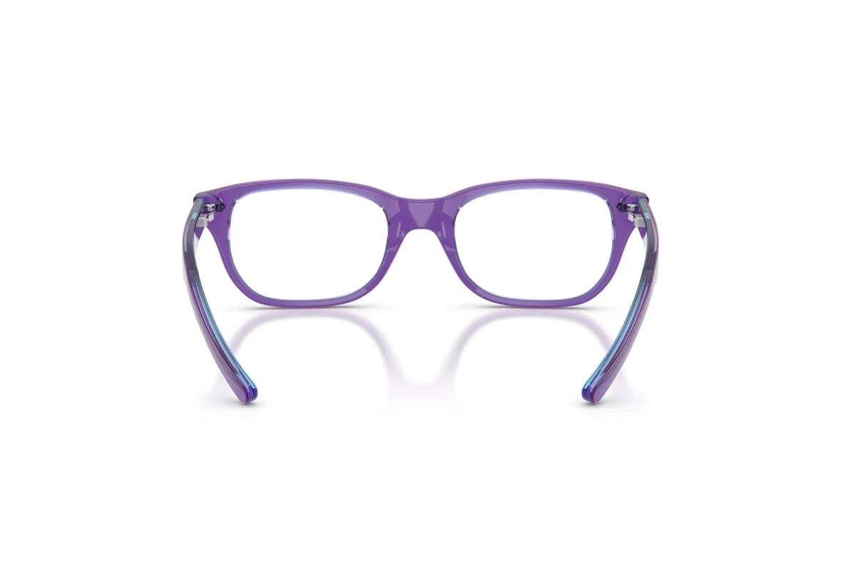 OCCHIALE DA VISTA BAMBINO UNISEX | RAY-BAN JUNIOR RY 1555 - 3997 VIOLA TRASPARENTE E AZZURRO - CALIBRO 46