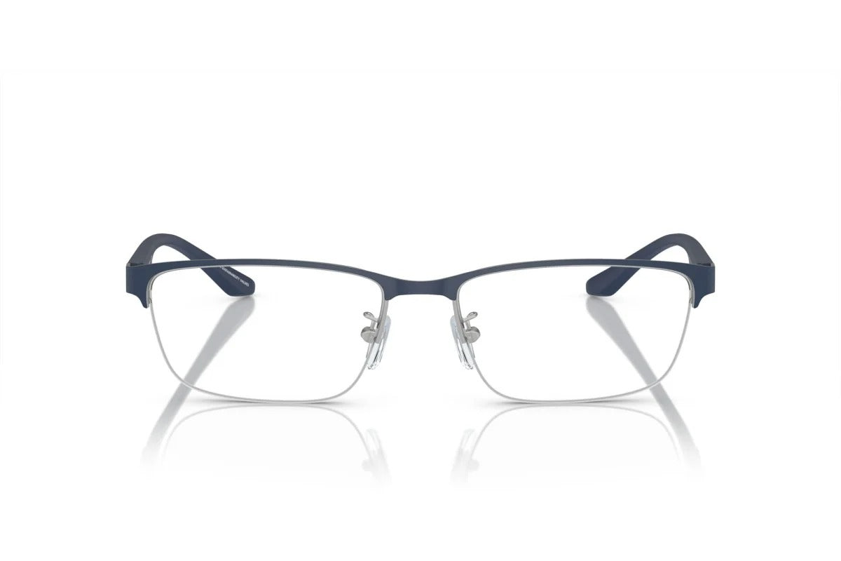 OCCHIALE DA VISTA UOMO | EMPORIO ARMANI EA 1147 - 3368 ARGENTO OPACO/BLU - CALIBRO 55