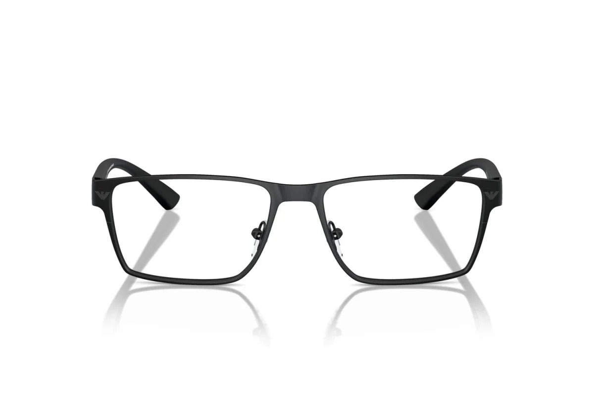 EMPORIO ARMANI - 3001 NERO OPACO | OCCHIALE DA VISTA UOMO - EA 1157 CALIBRO 55