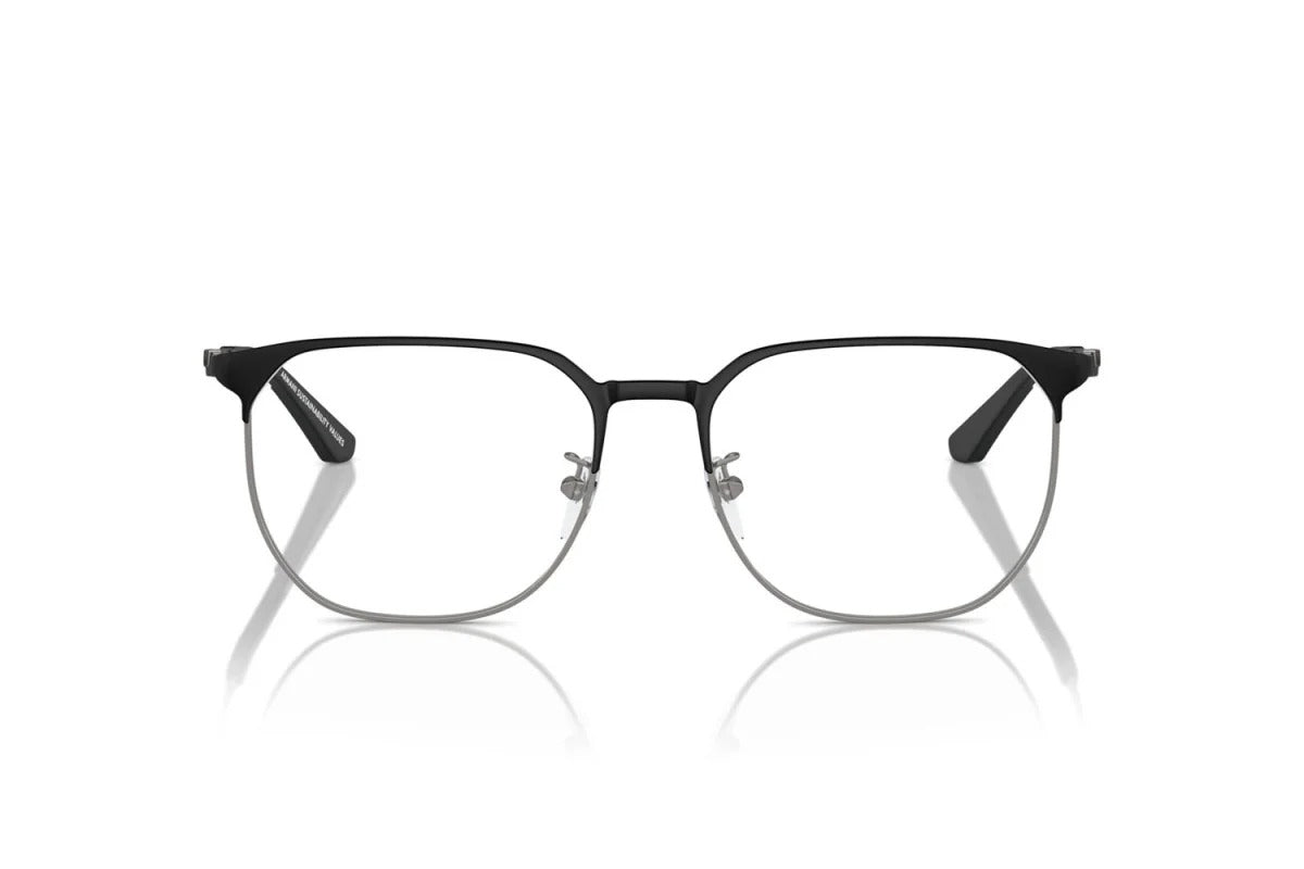 EMPORIO ARMANI - 3001 NERO OPACO/CANNA DI FUCILE | OCCHIALE DA VISTA UOMO - EA 1158D CALIBRO 54