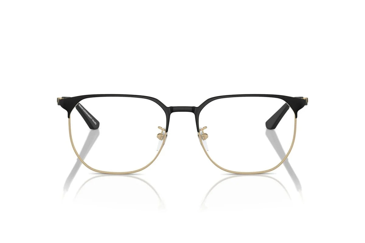 EMPORIO ARMANI - 3002 ORO PALLIDO OPACO/NERO | OCCHIALE DA VISTA UOMO - EA 1158D CALIBRO 54