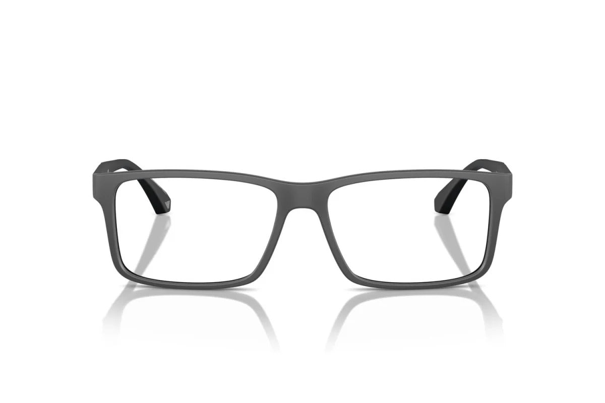 EMPORIO ARMANI - 5126 GRIGIO SCURO OPACO | OCCHIALE DA VISTA UOMO - EA 3038 CALIBRO 56