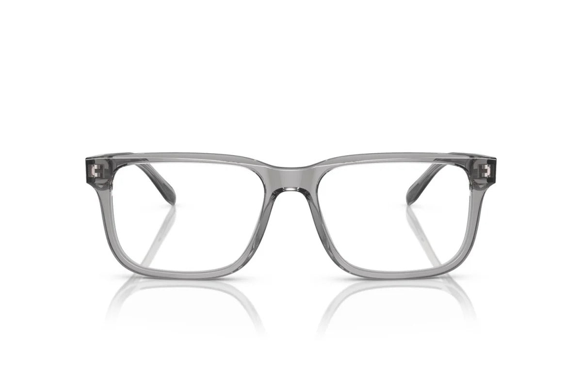 OCCHIALE DA VISTA UOMO | EMPORIO ARMANI EA 3218 - 5075 GRIGIO TRASPARENTE LUCIDO - CALIBRO 55