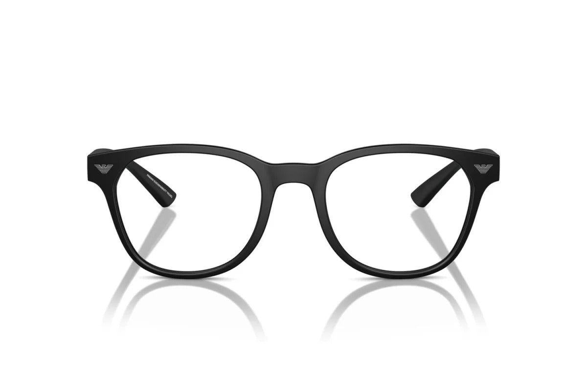 EMPORIO ARMANI - 5001 NERO OPACO | OCCHIALE DA VISTA UOMO - EA 3240U CALIBRO 50