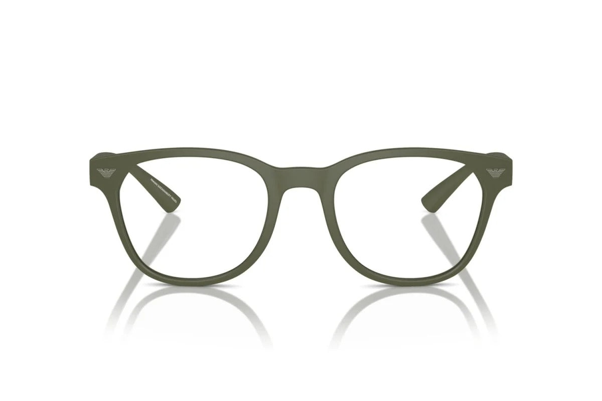 EMPORIO ARMANI - 6099 VERDE OPACO | OCCHIALE DA VISTA UOMO - EA 3240U CALIBRO 52