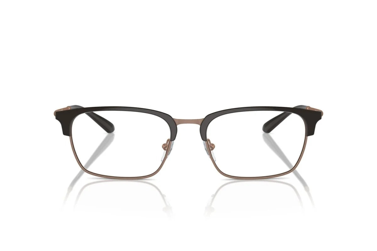 EMPORIO ARMANI - 3201 MARRONE LUCIDO/ORO ROSA OPACO | OCCHIALE DA VISTA UOMO - EA 3243 CALIBRO 53