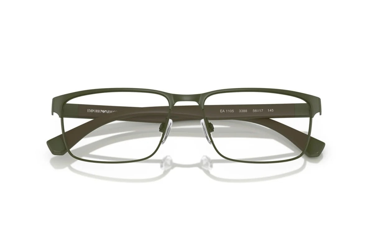 OCCHIALE DA VISTA UOMO | EMPORIO ARMANI EA 1105 - 3388 VERDE OPACO - CALIBRO 58