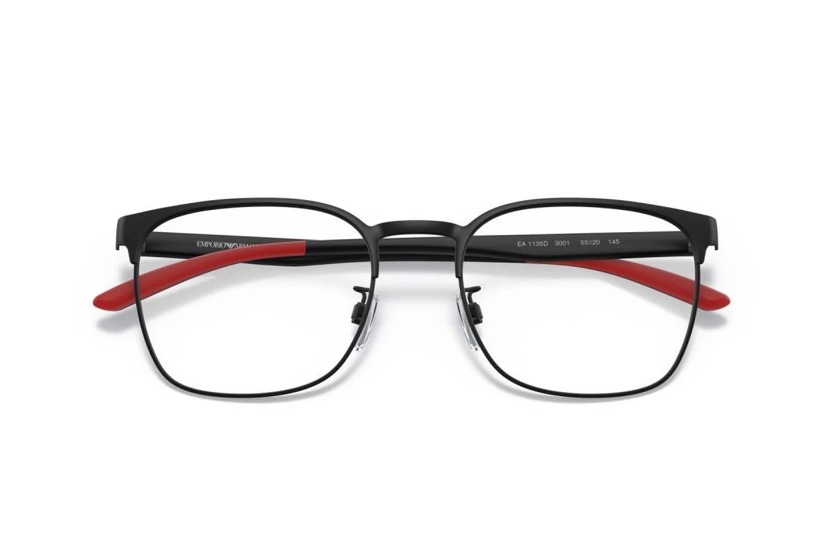 OCCHIALE DA VISTA UOMO | EMPORIO ARMANI EA 1135D - 3001 NERO OPACO - CALIBRO 55