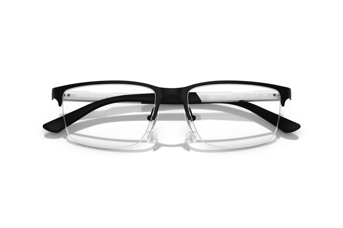 EMPORIO ARMANI - 3001 NERO OPACO | OCCHIALE DA VISTA UOMO - EA 1164 CALIBRO 56