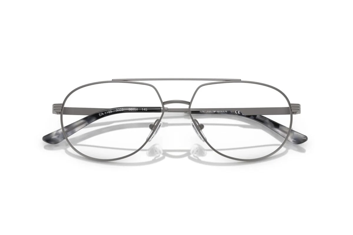 EMPORIO ARMANI - 3003 CANNA DI FUCILE OPACA | OCCHIALE DA VISTA UOMO - EA 1165 CALIBRO 54