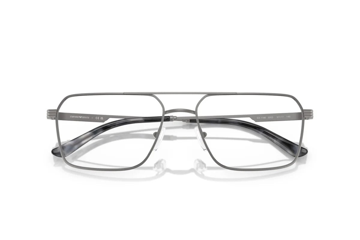 EMPORIO ARMANI - 3003 CANNA DI FUCILE OPACA | OCCHIALE DA VISTA UOMO - EA 1166 CALIBRO 57