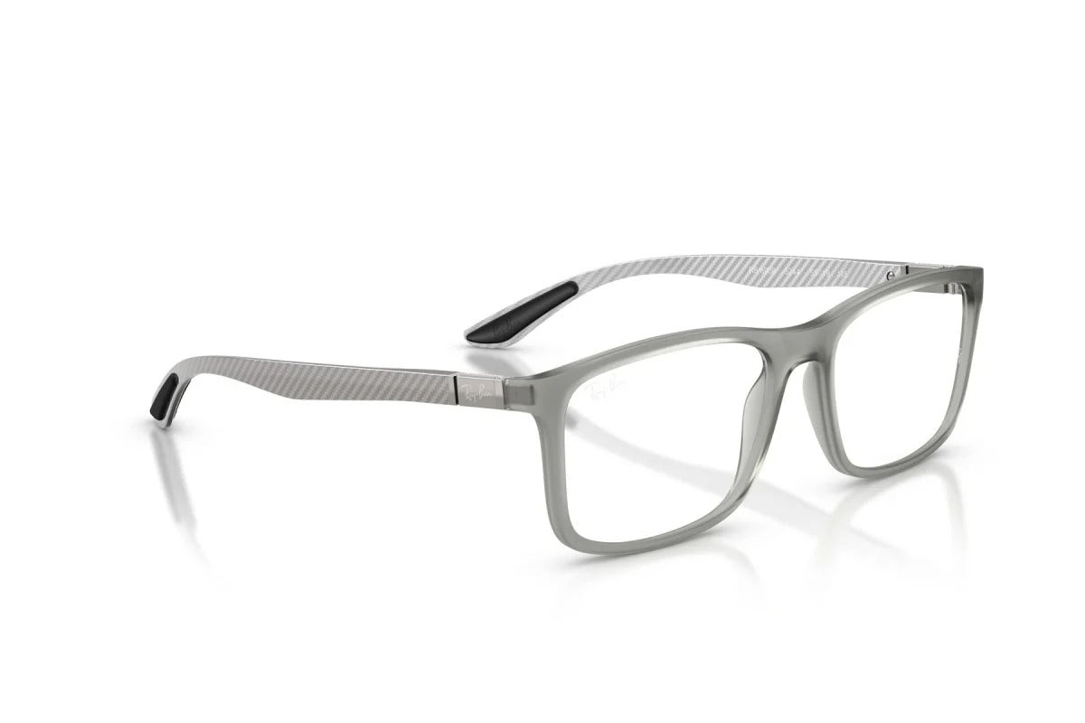 OCCHIALE DA VISTA UNISEX | RAY-BAN RX 8908 - 5244 GRIGIO TRASPARENTE OPACO - CALIBRO 53