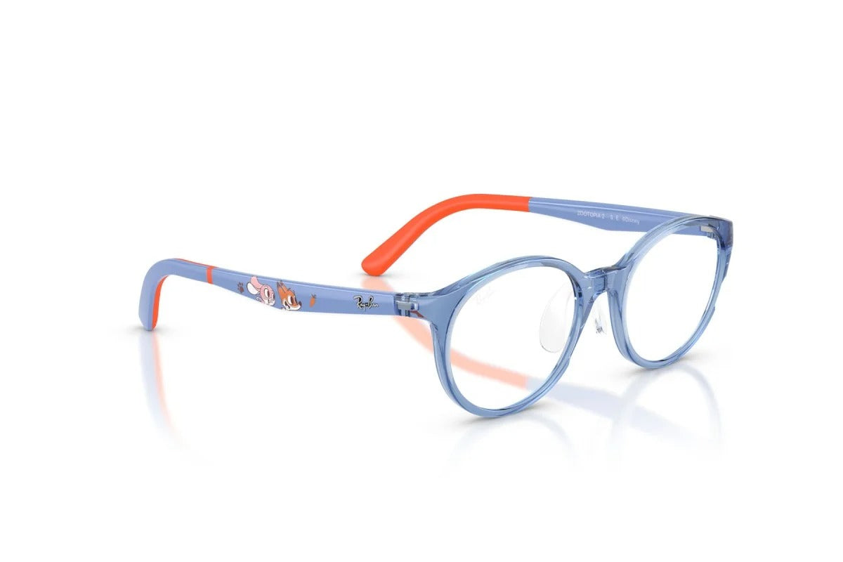 OCCHIALE DA VISTA BAMBINO UNISEX | RAY-BAN JUNIOR RY 1625D - 7510 BLU TRASPARENTE - CALIBRO 47