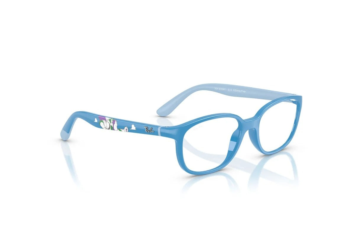 OCCHIALE DA VISTA BAMBINO UNISEX | RAY-BAN JUNIOR RY 1632 - 7509 AZZURRE E GOMMA AZZURRE - CALIBRO 46