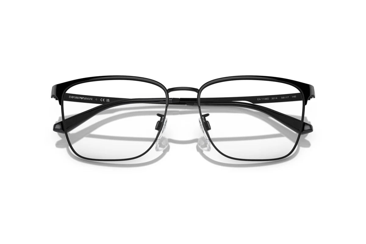 OCCHIALE DA VISTA UOMO | EMPORIO ARMANI EA 1146D - 3014 NERO LUCIDO/OPACO - CALIBRO 56