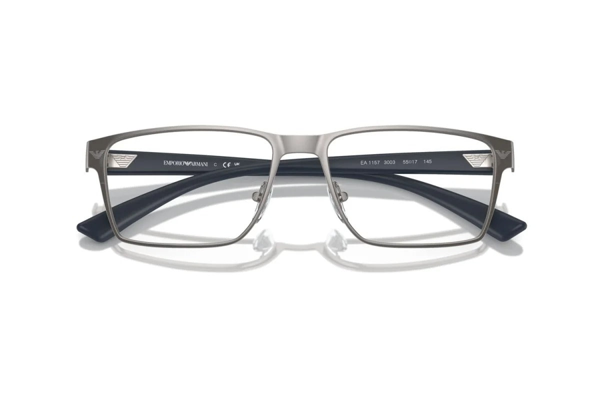 EMPORIO ARMANI - 3003 CANNA DI FUCILE OPACO | OCCHIALE DA VISTA UOMO - EA 1157 CALIBRO 53