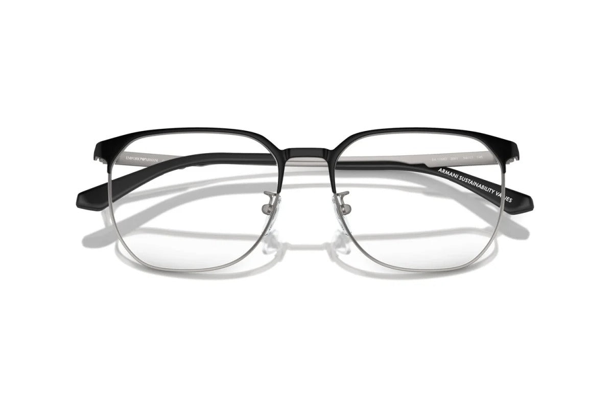 EMPORIO ARMANI - 3001 NERO OPACO/CANNA DI FUCILE | OCCHIALE DA VISTA UOMO - EA 1158D CALIBRO 54