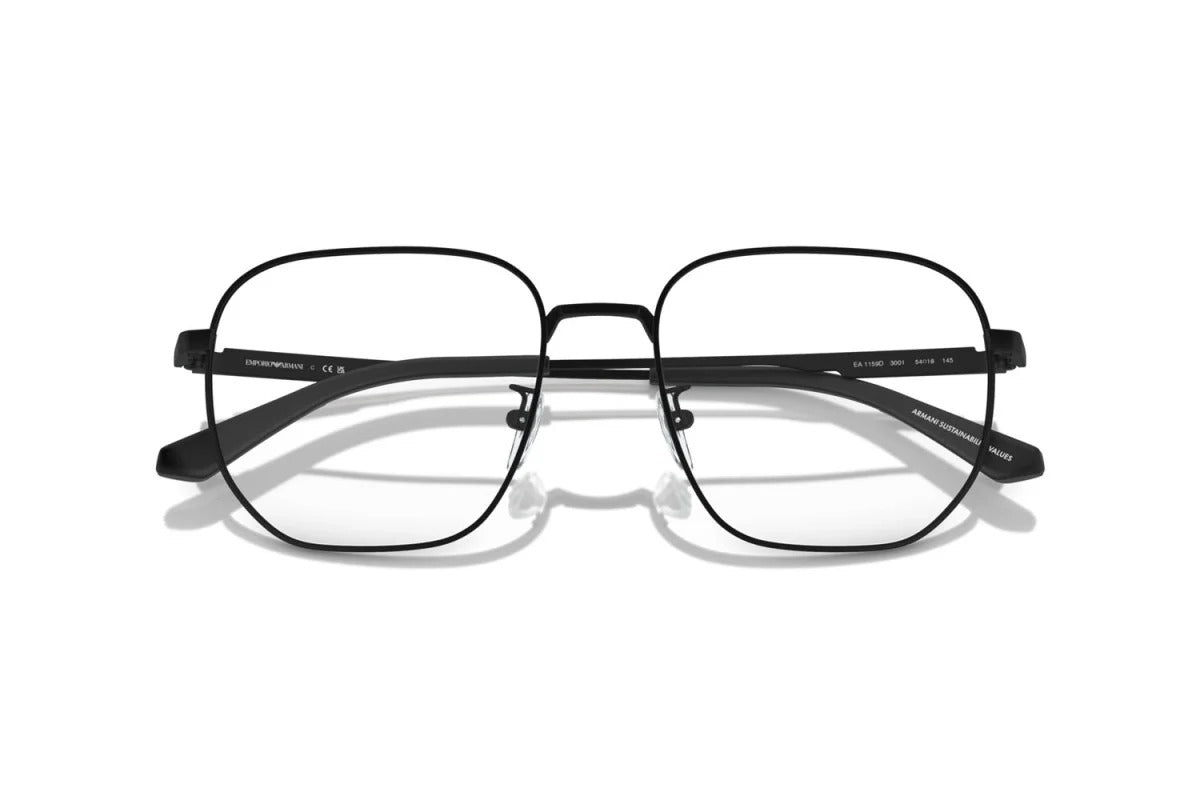 EMPORIO ARMANI - 3001 NERO OPACO | OCCHIALE DA VISTA UOMO - EA 1159D CALIBRO 54