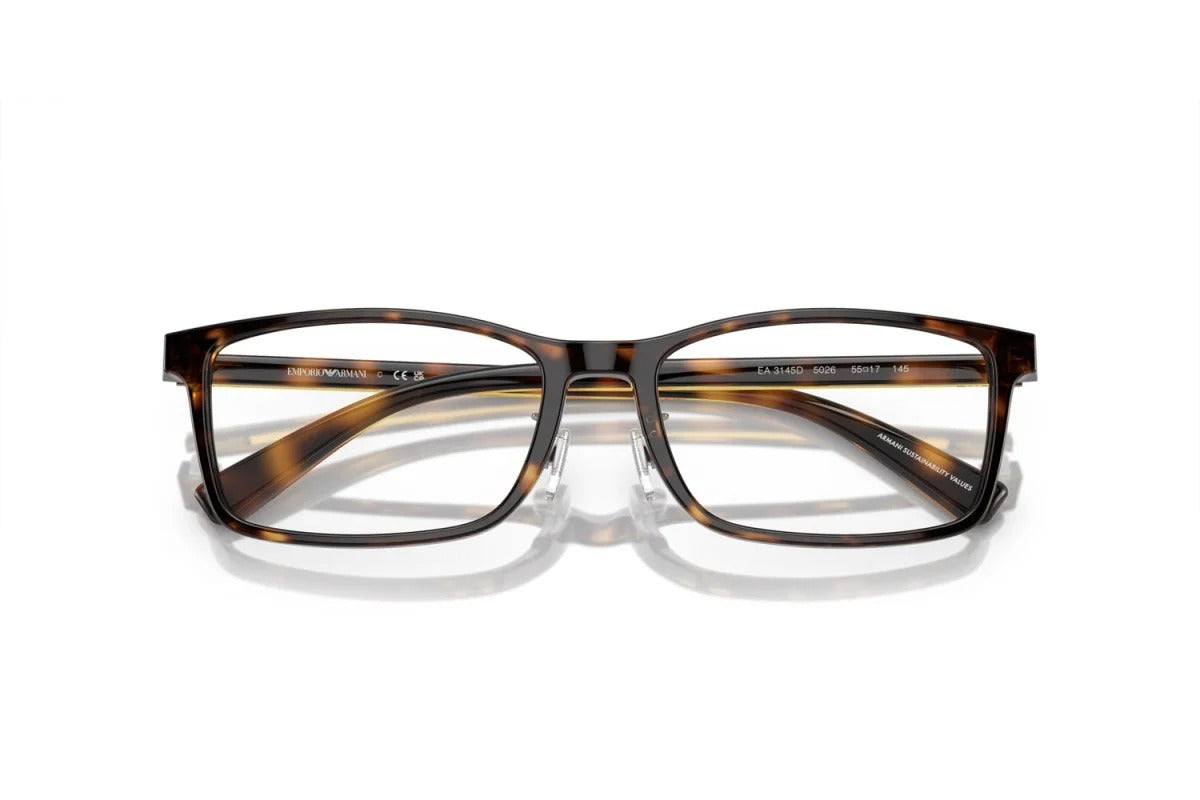 OCCHIALE DA VISTA UOMO | EMPORIO ARMANI EA 3145D - 5026 AVANA LUCIDA - CALIBRO 55