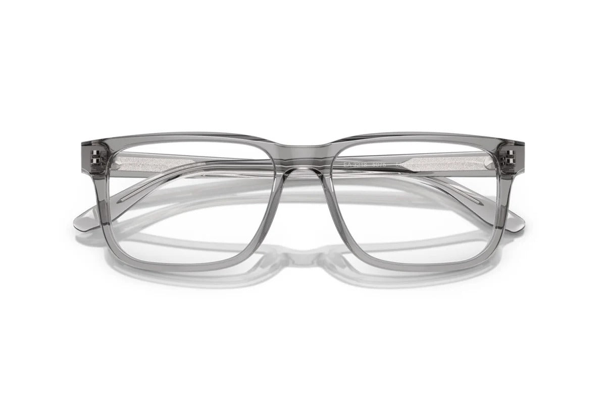 OCCHIALE DA VISTA UOMO | EMPORIO ARMANI EA 3218 - 5075 GRIGIO TRASPARENTE LUCIDO - CALIBRO 55