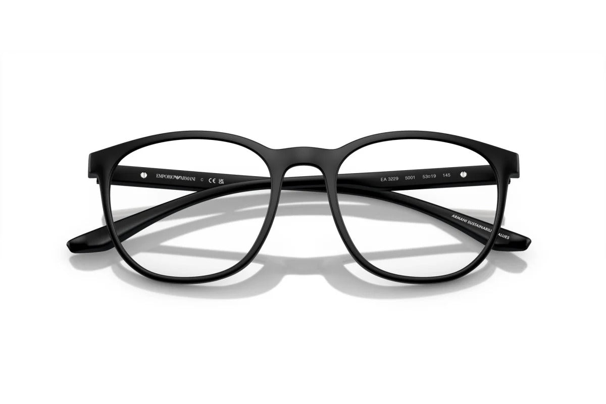 OCCHIALE DA VISTA UOMO | EMPORIO ARMANI EA 3229 - 5001 NERO OPACO - CALIBRO 53