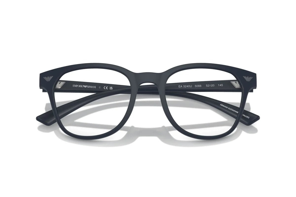 EMPORIO ARMANI - 5088 BLU OPACO | OCCHIALE DA VISTA UOMO - EA 3240U CALIBRO 50