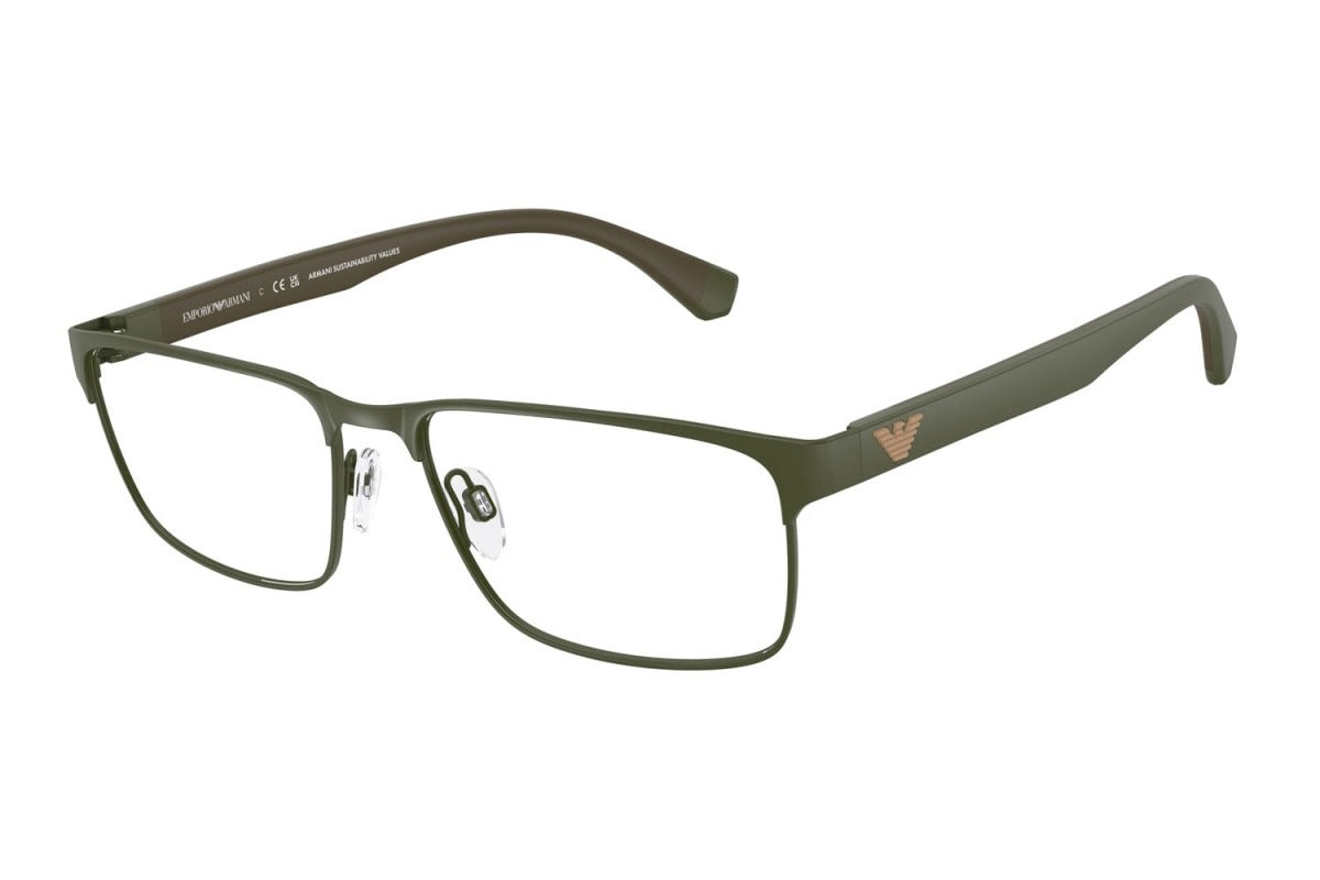 OCCHIALE DA VISTA UOMO | EMPORIO ARMANI EA 1105 - 3388 VERDE OPACO - CALIBRO 58