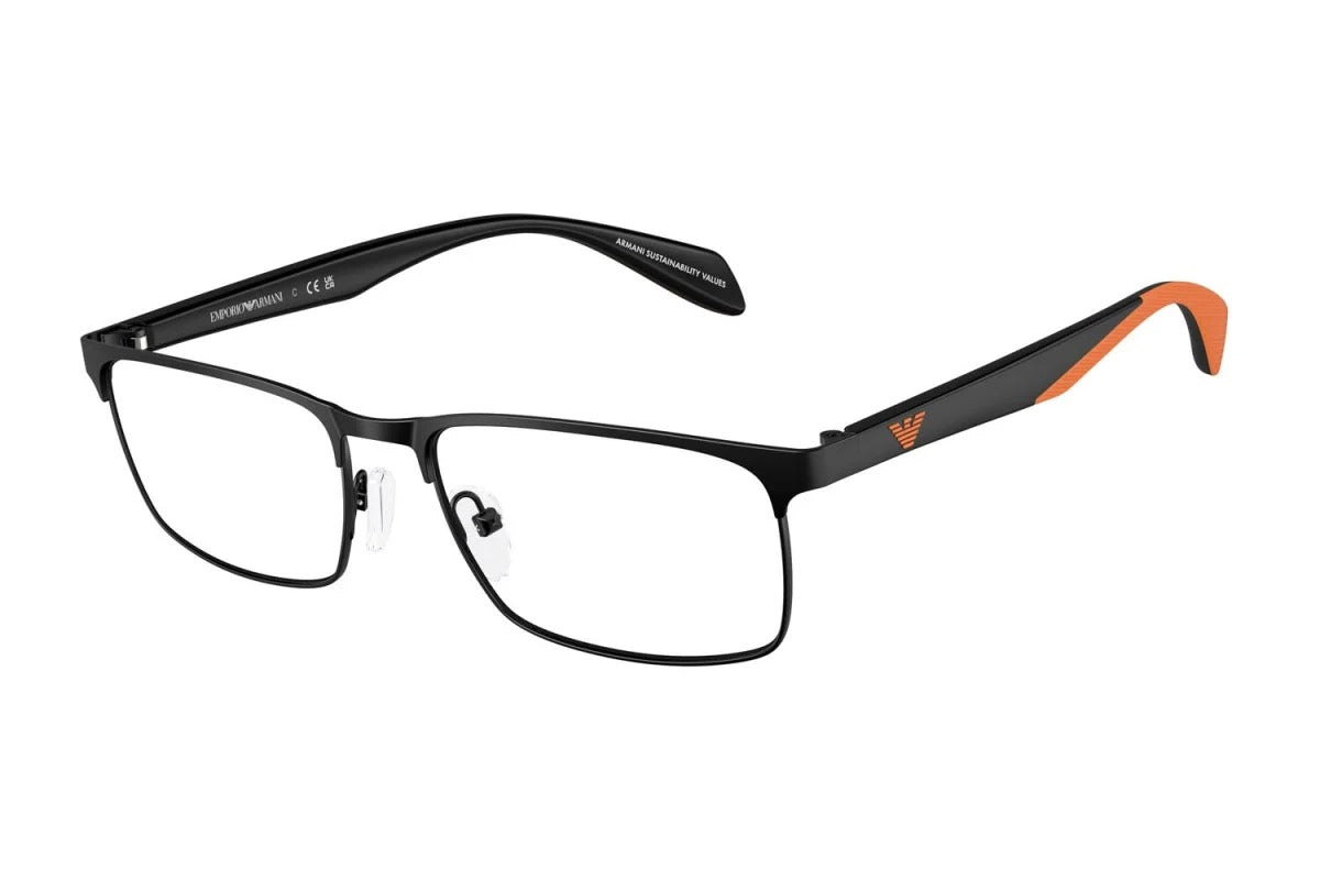 OCCHIALE DA VISTA UOMO | EMPORIO ARMANI EA 1149 - 3226 NERO OPACO - CALIBRO 56