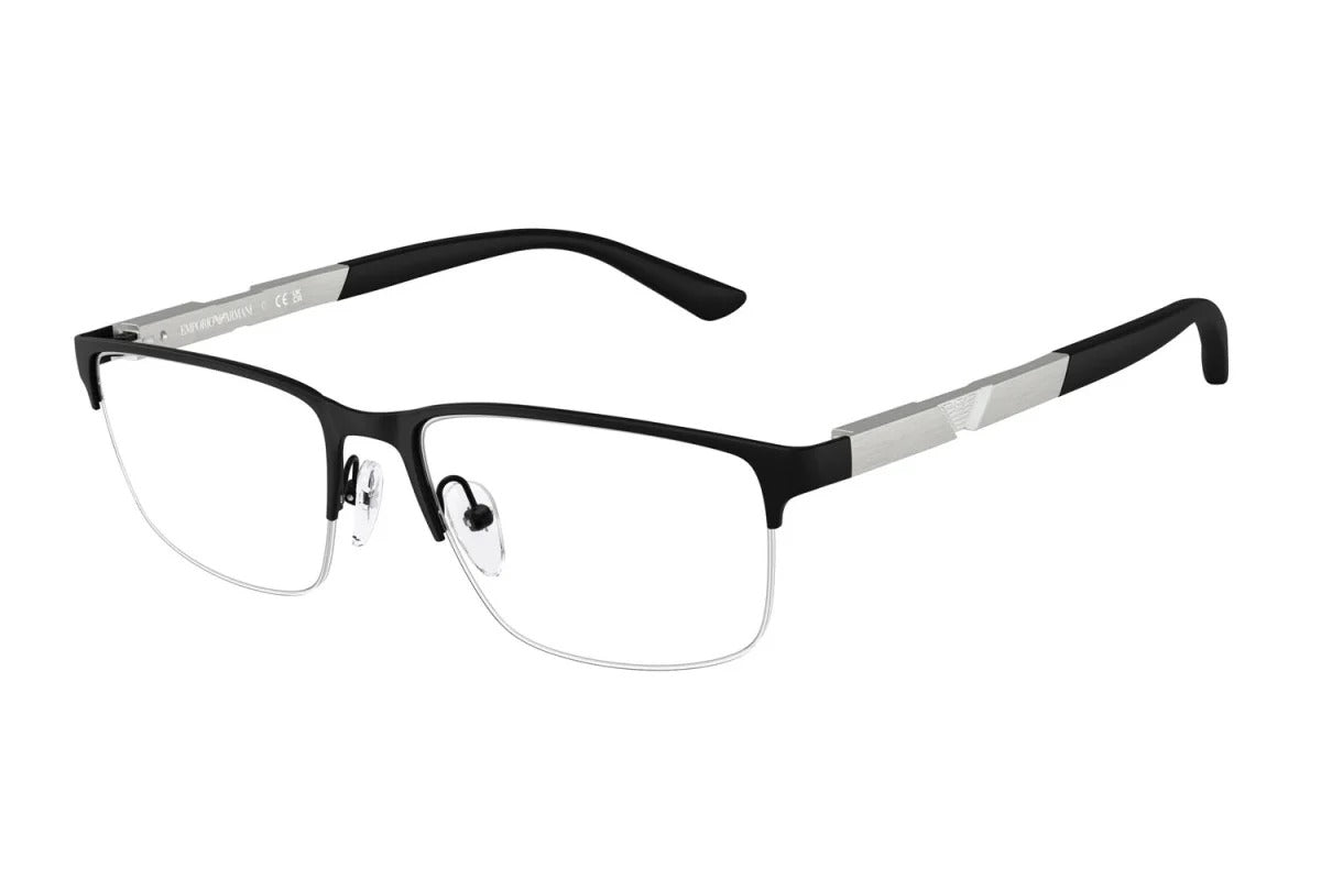 EMPORIO ARMANI - 3001 NERO OPACO | OCCHIALE DA VISTA UOMO - EA 1164 CALIBRO 56