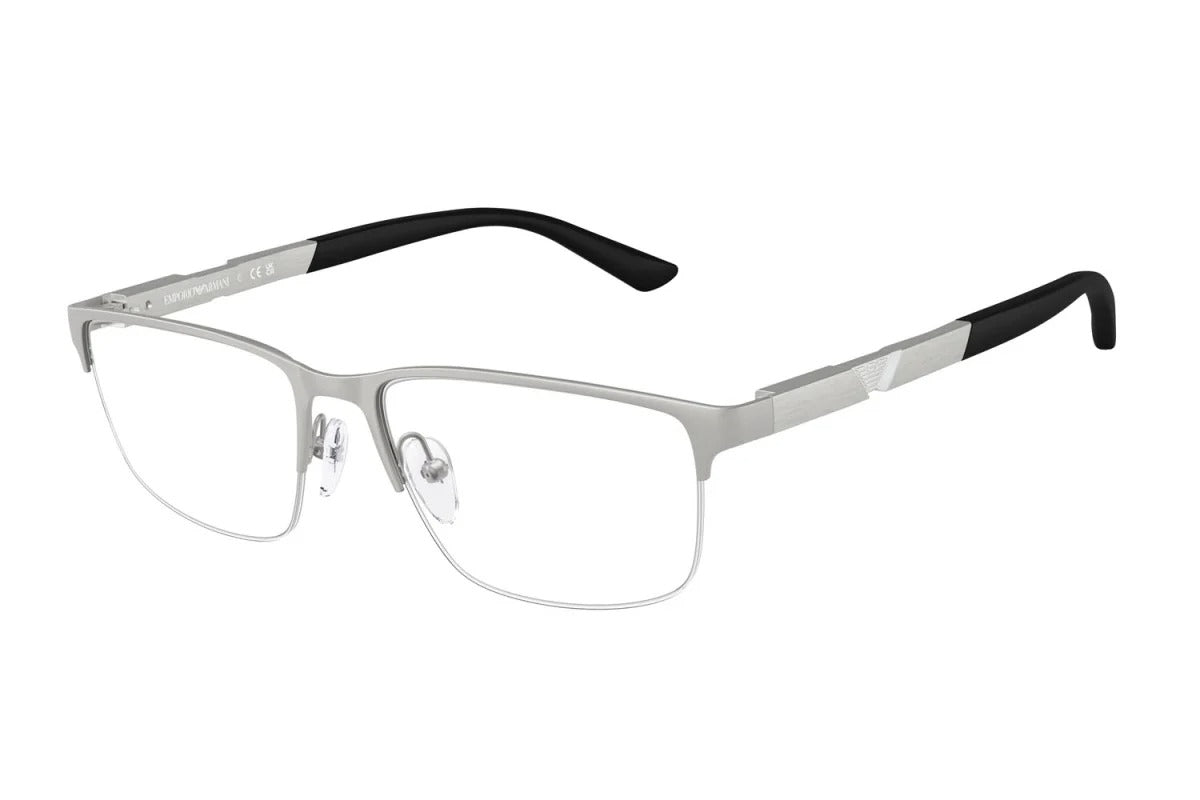 EMPORIO ARMANI - 3045 ARGENTO OPACO | OCCHIALE DA VISTA UOMO - EA 1164 CALIBRO 54