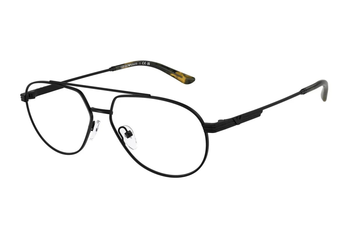 EMPORIO ARMANI - 3001 NERO OPACO | OCCHIALE DA VISTA UOMO - EA 1165 CALIBRO 56